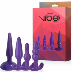 Kit com 4 Plugs Anais com Diferentes Diâmetros – GOOD VIBE TOYS - RP-004