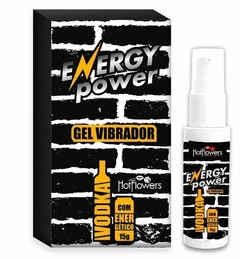 ENERGY POWER GEL VIBRADOR DE VODKA COM ENERGÉTICO 15G HOT FLOWERS