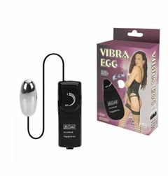 VIBRADOR EGG MULTIVELOCIDADE COM CÁPSULA CROMADA MISS COLLECTION