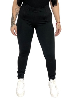 Calça legging flanelada com ziper - comprar online