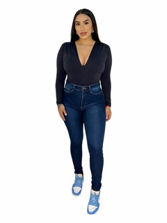 CALÇA SKINNY POWER BÁSICA JEANS ESCURO