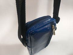 Mini Bag Upgrade Verniz Glitter Azul - comprar online