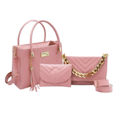 Kit 3 Bolsas Premium Feminina