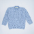 Cardigan Infantil Tranças - Azul Bebê