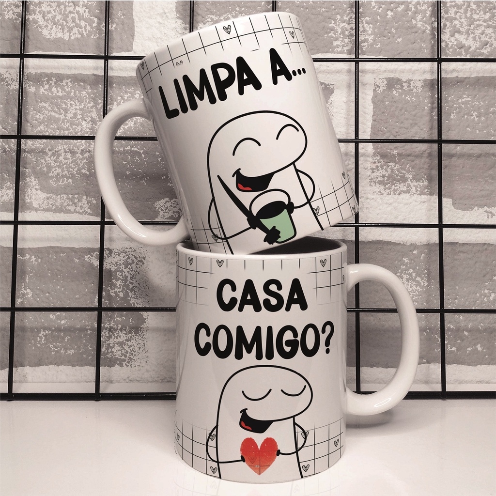 Caneca Dia Dos Namorados de Porcelana Personalizada Para Homem