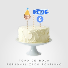 Topo de bolo personalizado rostinho