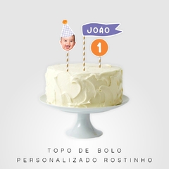 Topo de bolo personalizado rostinho - comprar online