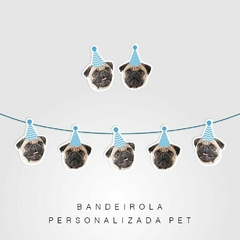 Bandeirola Personalizada carinha PET - comprar online