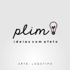 Logotipo criado para Plim idéias com afeto