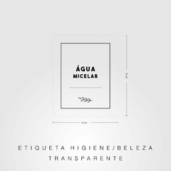 Etiquetas Beleza e Higiene Monte seu kit - TRANSPARENTE - comprar online