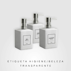 Etiquetas Beleza e Higiene Monte seu kit - TRANSPARENTE - Copy+Arts - Papelaria Personalizada, Etiquetas Escolares e Produtos Exclusivos para Festas