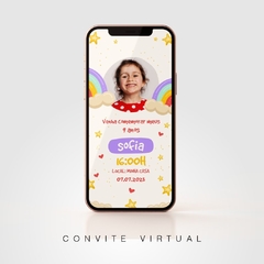 Convite virtual Infantil na internet