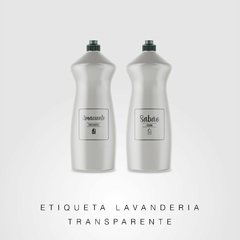 Etiquetas lavanderia Monte seu kit - transparentes - loja online