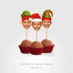 Arte digital para toppers de docinhos - Personalizado com sua foto