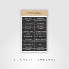 Etiquetas temperos - comprar online