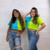 CROPPED TRADICIONAL BICOLOR AZUL/VERDE - loja online