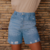 SHORT BERMUDINHA JEANS IRACEMA AZUL ESCURO - loja online