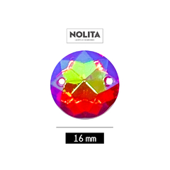 Piedras para bordar Nolita Colores AB Red 16mm Bolsa por 500 Unid