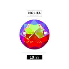 Piedras para bordar Nolita Colores AB Red 18mm Bolsa por 200 Unid