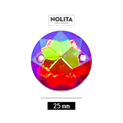 Piedras para bordar Nolita Colores AB Red 25mm Bolsa por 100 Unid