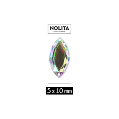Piedras para bordar Nolita Colores AB Navette 5x10mm Bolsa por 3000 Unid