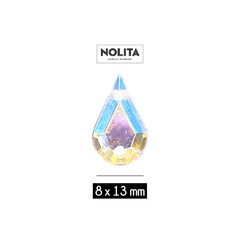 Piedras para bordar Nolita Colores AB Lágrima 8x13mm Bolsa por 1000 Unid