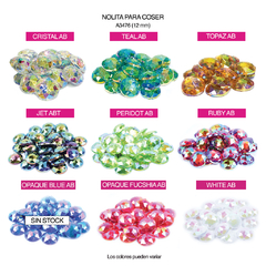 Piedras para bordar Nolita Colores AB Red 12mm Bolsa por 1000 Unid en internet