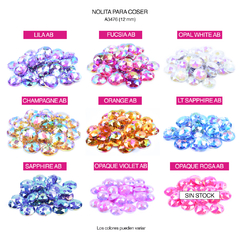 Piedras para bordar Nolita Colores AB Red 12mm Bolsa por 1000 Unid - comprar online