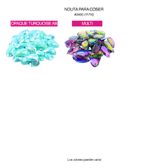 Piedras para bordar Nolita Colores AB Lágrima 11x18mm Bolsa por 1000 Unid - Palais Du Bijou