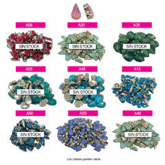 Piedras Engarzadas resina Lagrima 6x10mm Colores OPALINOS en internet