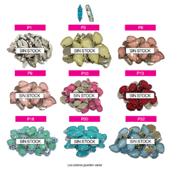 Piedras Engarzadas resina Redondo 4x15mm Colores OPALINOS - tienda online