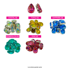 Piedras Engarzadas resina Lagrima 18x25mm Colores AB ESPECIAL - comprar online