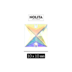 Piedras para bordar Nolita Colores AB Cuad 10x10mm Bolsa por 1000 Unid
