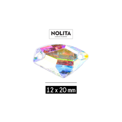 Piedras para bordar Nolita Colores AB Galactic 12x20mm Bolsa por 500 Unid