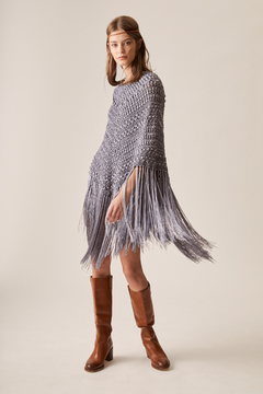 Crochet Long Triangle Poncho