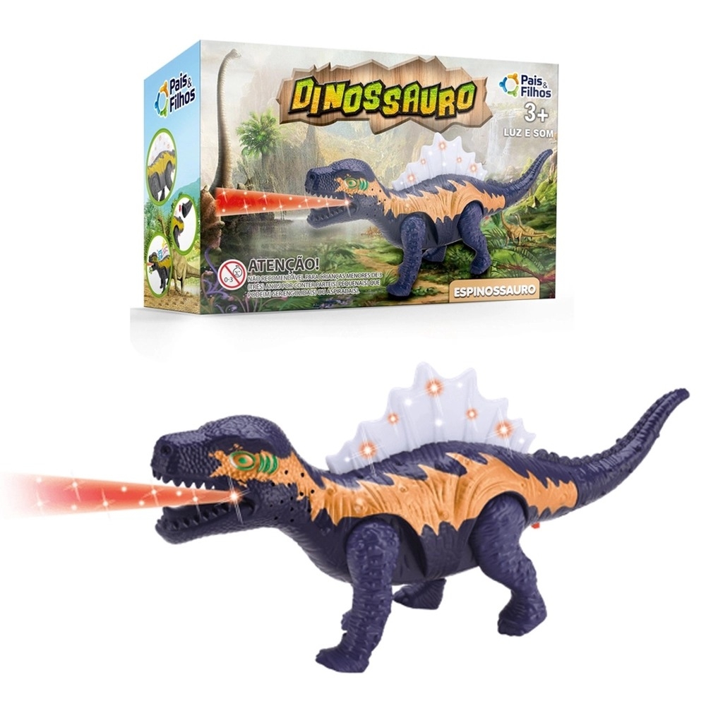 Carrinho Dinossauro Rex + Brinde (12 Dinossauros)