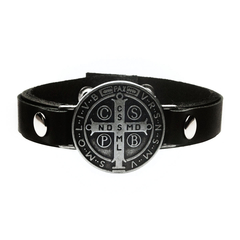 Pulseira Cristã Medalha De São Bento - Modelo 2 #3150 - comprar online