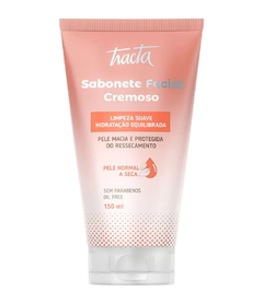 Sabonete Facial Cremoso para Pele Normal a Seca 150ml Tracta