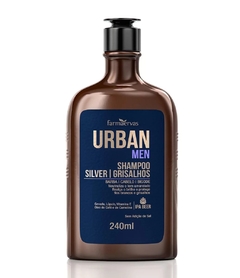 Shampoo Urban Men Silver / Grisalhos 240ml Farmaervas