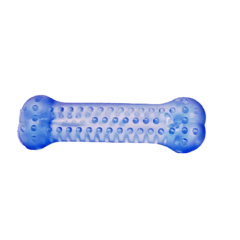 Brinquedo para cães Osso Massageador Cristal (P) Azul