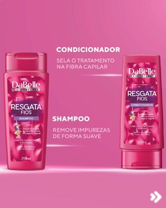 DaBelle Hair Resgata Fios - Shampoo 250ml e Condicionador 200ml. na internet