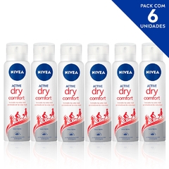 Desodorante Aerosol NIVEA Dry Comfort 150ml- Kit 6 Und.