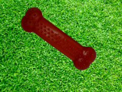 Brinquedo para cães Osso Massageador Cristal (G) Vermelho - comprar online