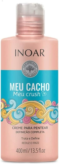 Creme de Pentear Inoar 400ml Meu Cacho Meu Crush - WR Mello Distribuidora