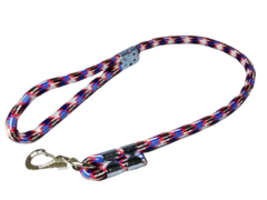 Guia Para Cães em Corda 14mm x 80cm Azul/Banco