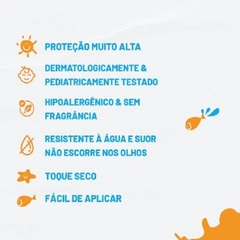 Protetor Solar Infantil FPS60 FPUVA 50 SUNSAFE Baby & Kids 15,5g - WR Mello Distribuidora