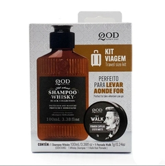 Kit Travel Shampoo Whisky 100ml + Pomada Walk 7g, QOD Barber Shop