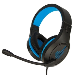 Headphone Gamer PX-10 Cometa LED 3.5mm + USB com 2.2m Azul - WR Mello Distribuidora