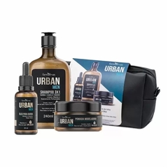 Kit Urban Men Shampoo 3X1 + Óleo + Pomada + Nécessaire na internet