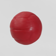 Brinquedo para cães Bola Pula Pula Lisa 75mm Vermelho - comprar online